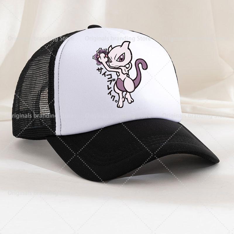 

Summer Baseball Cap Cartoon Anime Figure Pokemoned Print Hat Boy Girl Breathable Kid Hat HipHop NetCap Kawaii Kids Toy Gift children