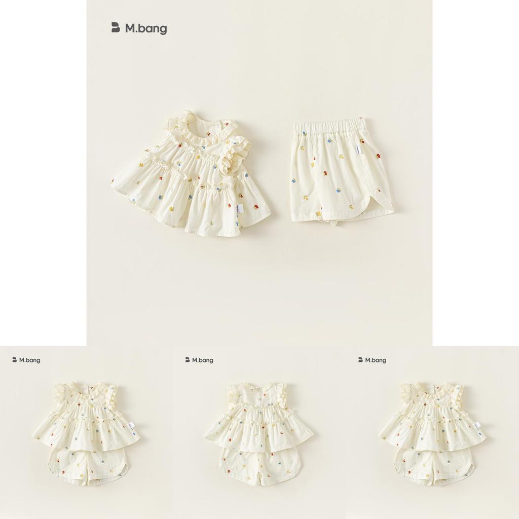 Girl Summer Dress Set With Cotton Fabric And Lace Detail For Toddler Girls 3 To 8 Years