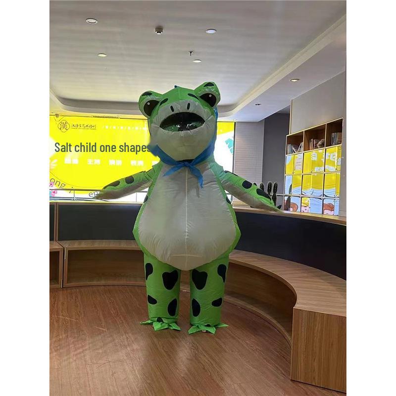 Adult Frog Mascot Costume - Inflatable Toad Cartoon Doll for Performances