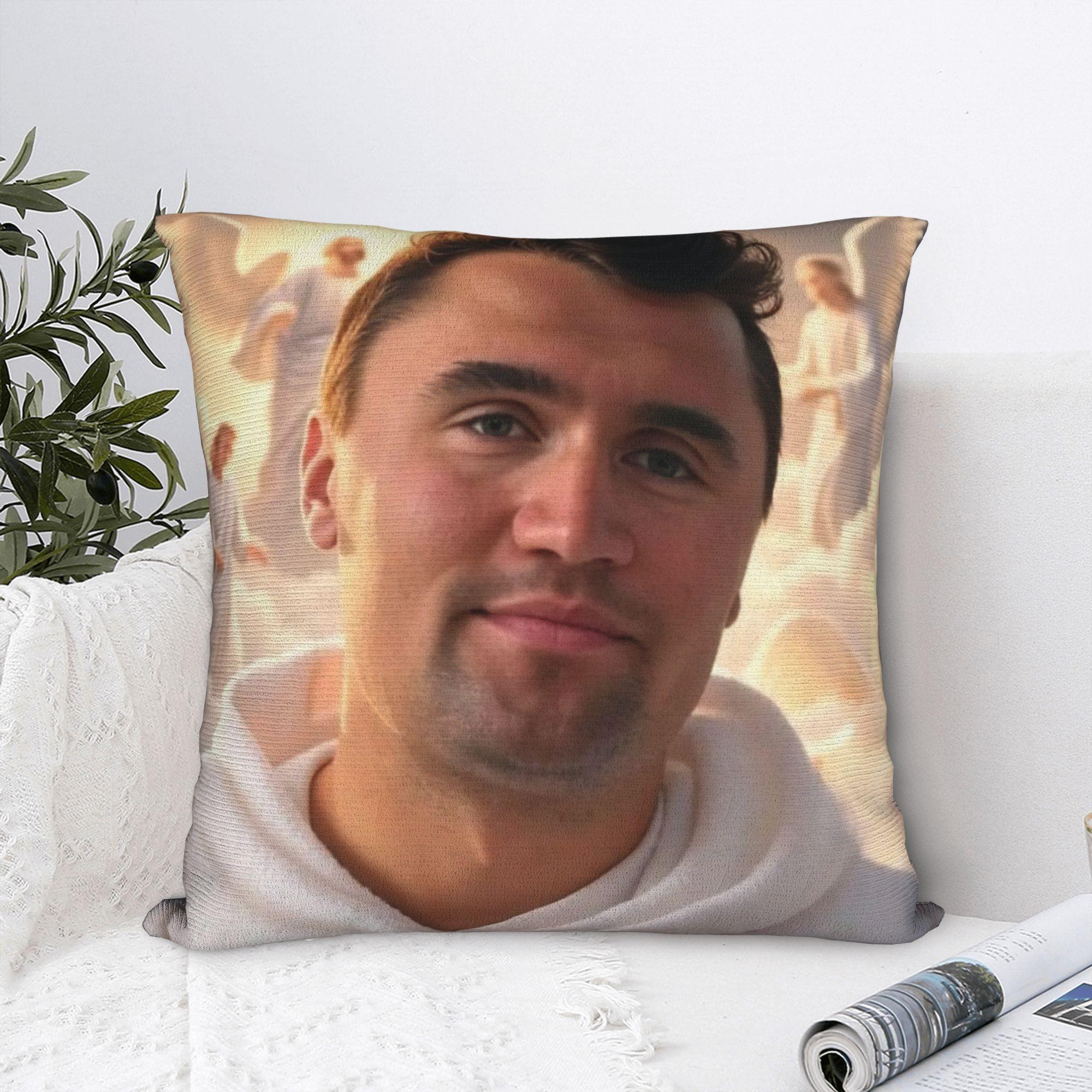 Tinika Chen Unisex Charlie Kirk R.i.p Square Pillow Case Angel Meme Cushion Covers Funny Polyester Decor Throw Pillow Case Cover For Car 45*45Cm