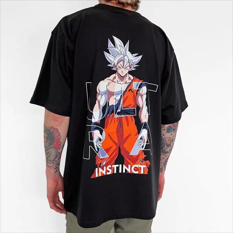 Dragon Ball Goku Men T Shirt Anime Graphic Tee Loose Cotton Women Short Sleeve Streetwear Summer Trendy Tops Casual Y2k Clothes