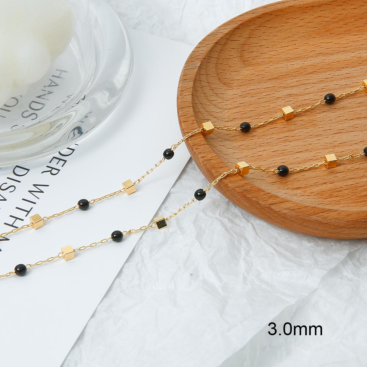 

50 см/пакет, латунная медная цепочка, хрустальные бусины, подвески, цепочка для DIY, ожерелье, браслет, аксессуары для изготовления ювелирных изделий, принадлежности ручной работы 09 3mm 0.5meter