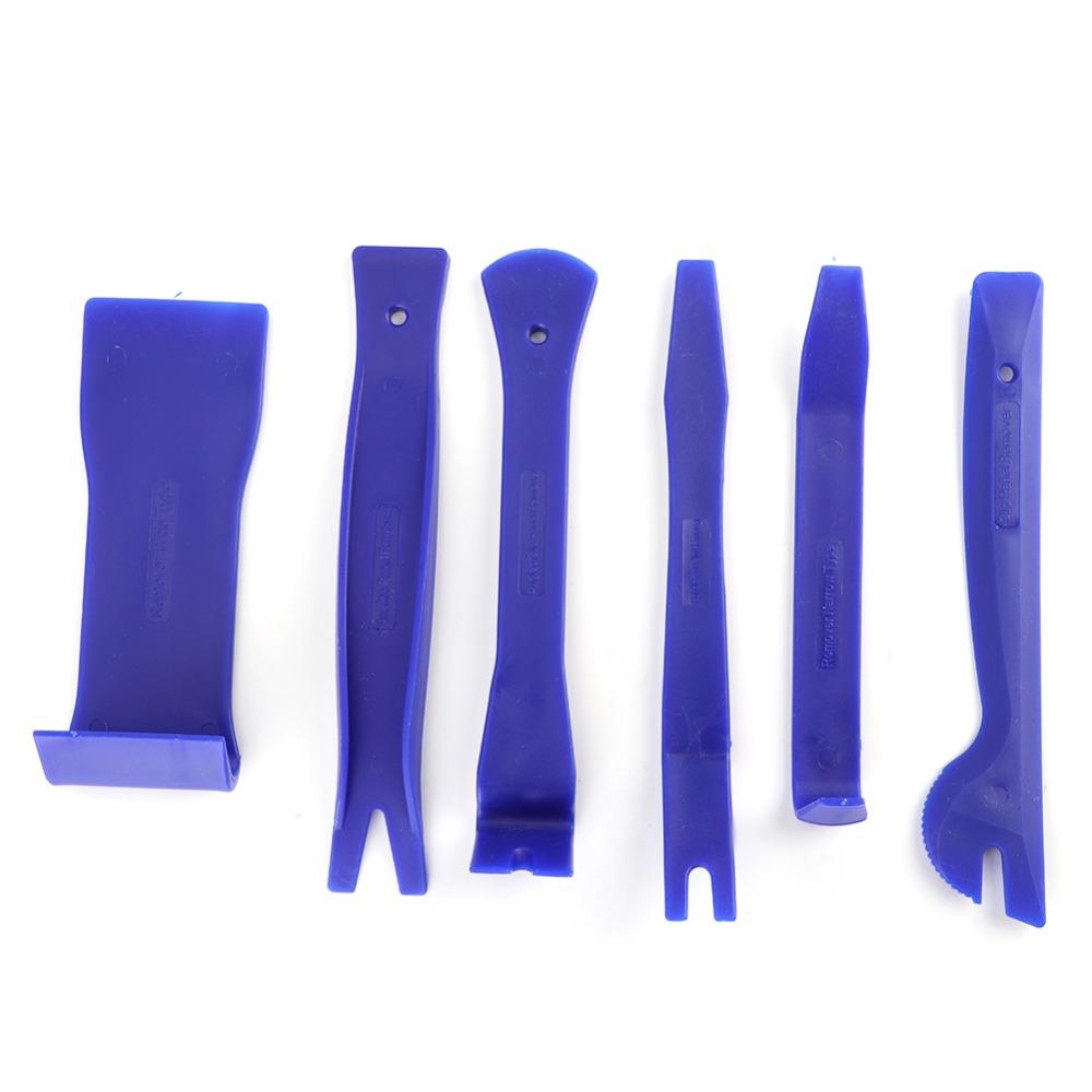 12PCS Universal Auto Trim Removal Tool Kit Blue Auto Clip Removal Pry Tool Car Modification