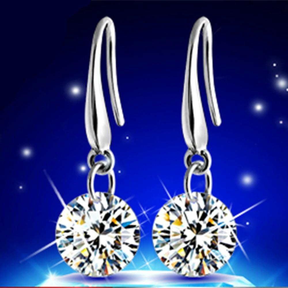 Naked Zircon Earrings Synthetic Crystal Fashion Jewelry Elegant Ear Accessories for Women
