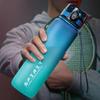 500-1000ML Sports Water Bottle, Frosted Gradient Color Drinking Cup with Handle, Ideal for Gym Outdoor Activities Camping