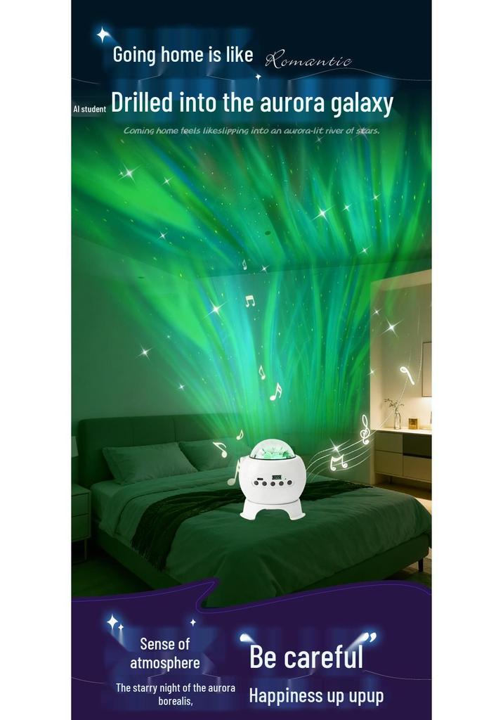 Aurora Starry Sky Projector Lamp - Full Sky Stars & Mood Lighting, Perfect Valentine's Day Gift
