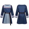Medieval Viking Warrior Short Robe With Embroidered Print For Larp Cosplay And Costumes