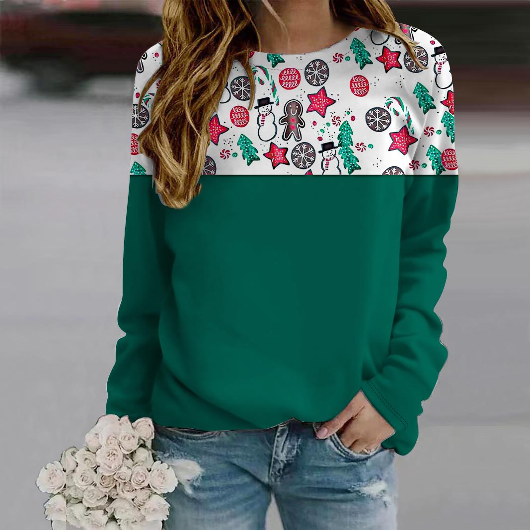 Осенняя женская мода с круглым вырезом и длинным рукавом — фото 3