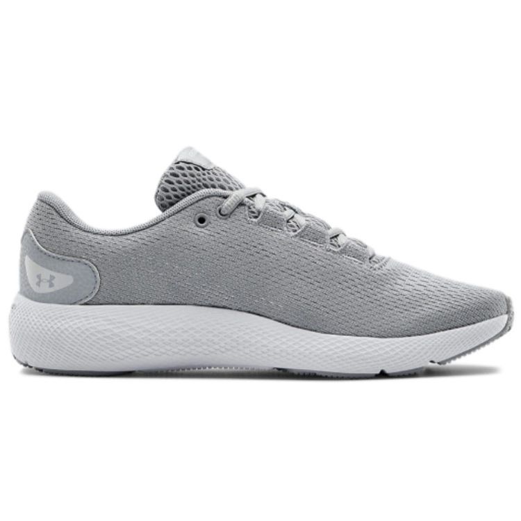 Under Armour Pursuit 2 Low Top Running Shoes Women Sneakers Gray White 3022604-101