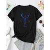 Creative Lobster Pattern Printed Women'S Trendy Short-Sleeve Shirt, Easy Casual Sports T-Shirt, Comfortable Summer Top for Holidays