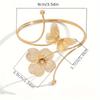 Luxurious Geometric Open Flower Butterfly Armband Women'S
