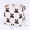Large Waterproof Cotton Linen Storage Basket for Laundry and Toys