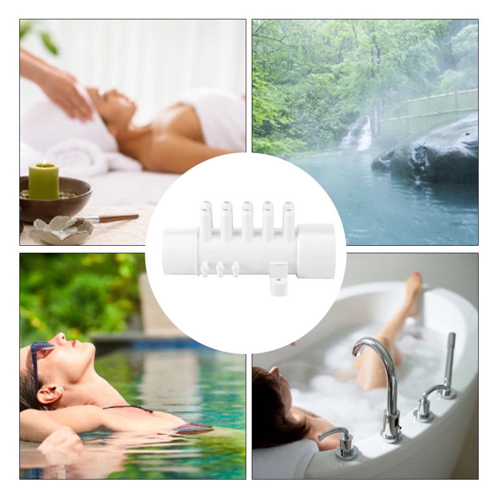 1.5in 10mm 10 Port PVC Pool Plumbing Manifold Hot Spring Bathtub Swimming Pool Spa Accessories