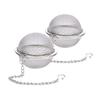 2-8PCS Stainless Steel Flavored Filter Ball Tea Filter Ball Soup Filter Ball with Extension Ehain Hook for Loose Tea Herbal Spic