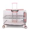 Large Pet Trolley Case Panoramic View Portable Cat Carrier Comfort Breathable Space Capsule Transparent Pet Transport Solution