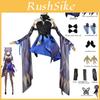 Genshin Impact Keqing Cosplay Costume High-quality Anime Game Uniform For Halloween