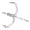 Fishing Hook ened Barbed High Strength Metal Treble Hooks Fishhook (20pcs*6#)