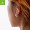 S925 Sterling Silver Earrings, Small Personalized Kitten Earrings, Cross-Border Ins Wind Tremella Decoration