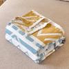 Japanese-style Cotton Washed Cotton Towel Quilt, Three-layer Gauze Thin Summer Cool Quilt, Office Nap Blanket, Sofa Blanket