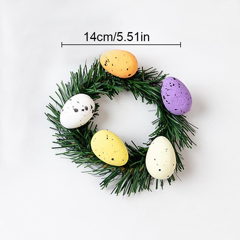 

Пасхальный подсвечник, креативный пенопластовый орнамент, искусственные яйца, венок, гирлянда, подсвечник для домашней вечеринки, уникальное украшение 1pcs
