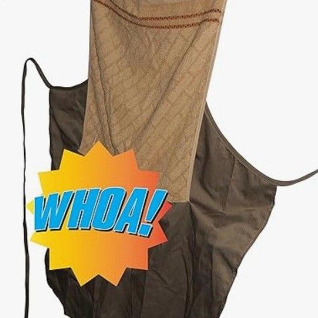 Prank Apron For Men Funny Chef Apron Humorous Washable Novelty Costume W/Openable Towel For BBQ Workshop Art Studio Pottery