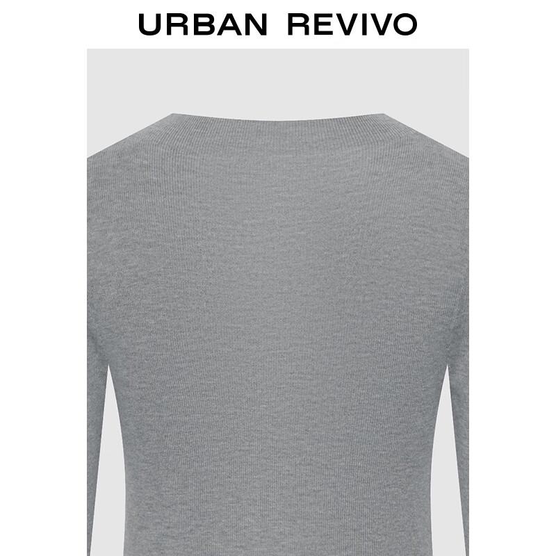 UR Women's Grey Strappy Knit Top