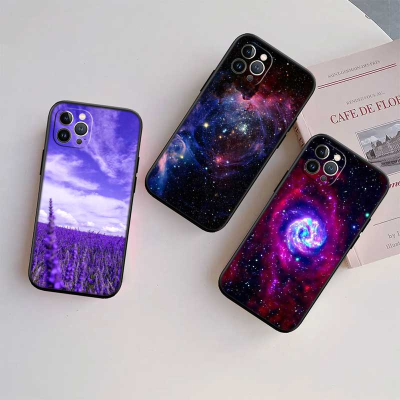 UP43 Purple Space Star New High-End Shell Phone Case for Redmi Note 13 14 Pro+ Plus A3 A3X 13X 13C 13R 14S 14C 14R