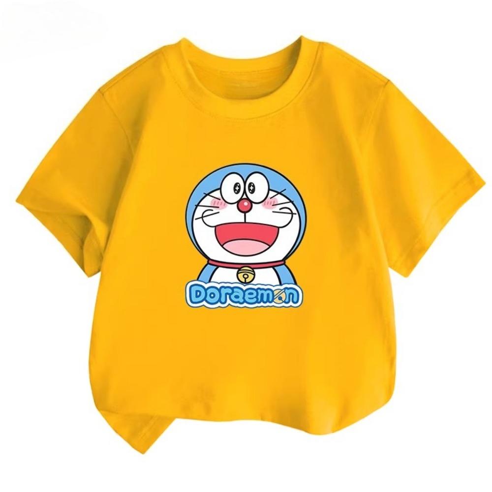 Doraemon children's T-shirt, summer new style, comfortable breathable top for boys and girls