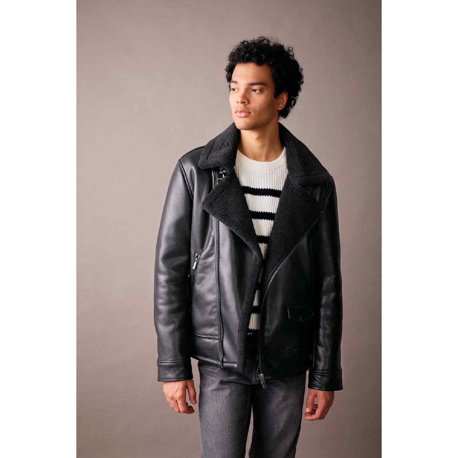 

Пальто из искусственной кожи приталенного кроя на подкладке A4392ax23wn XS голубика