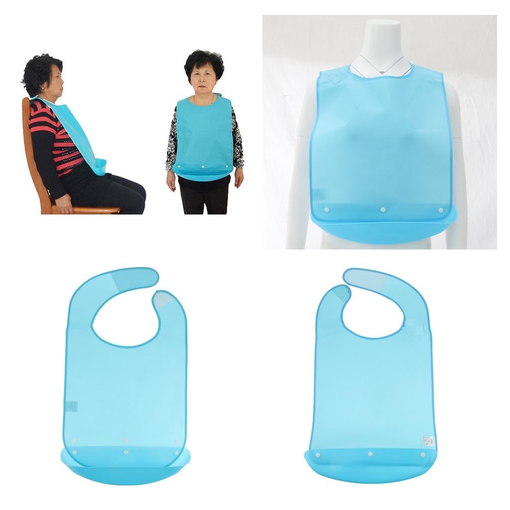 2 Pieces Waterproof EVA Bib For Adult Comfortable Clothing Flexible