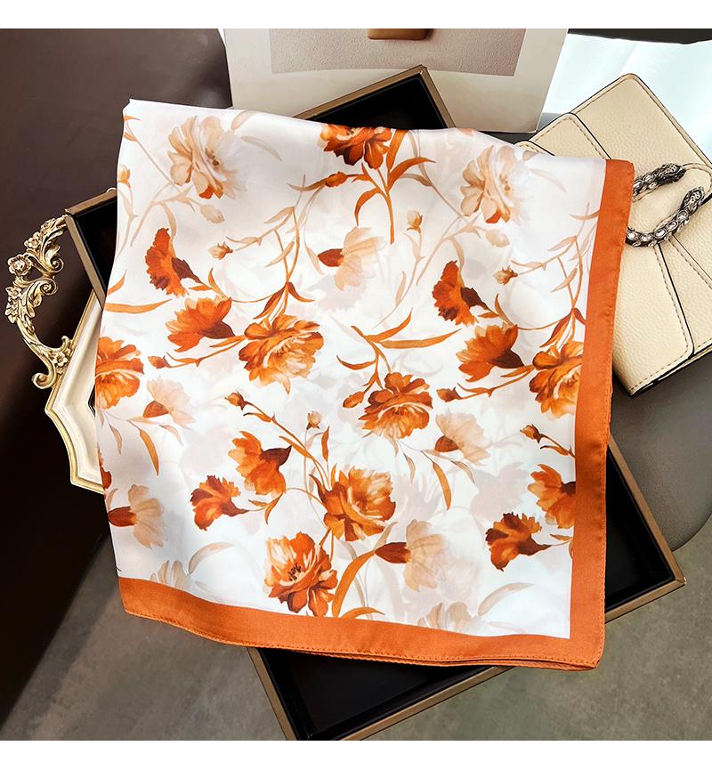 

Scarf Fashion Hijab Silk Female Print Shawls Wraps Headband Ribbon Bandana Headscarf Designer Luxury Foulards Femme Brands 70x70cm(1-3cm)