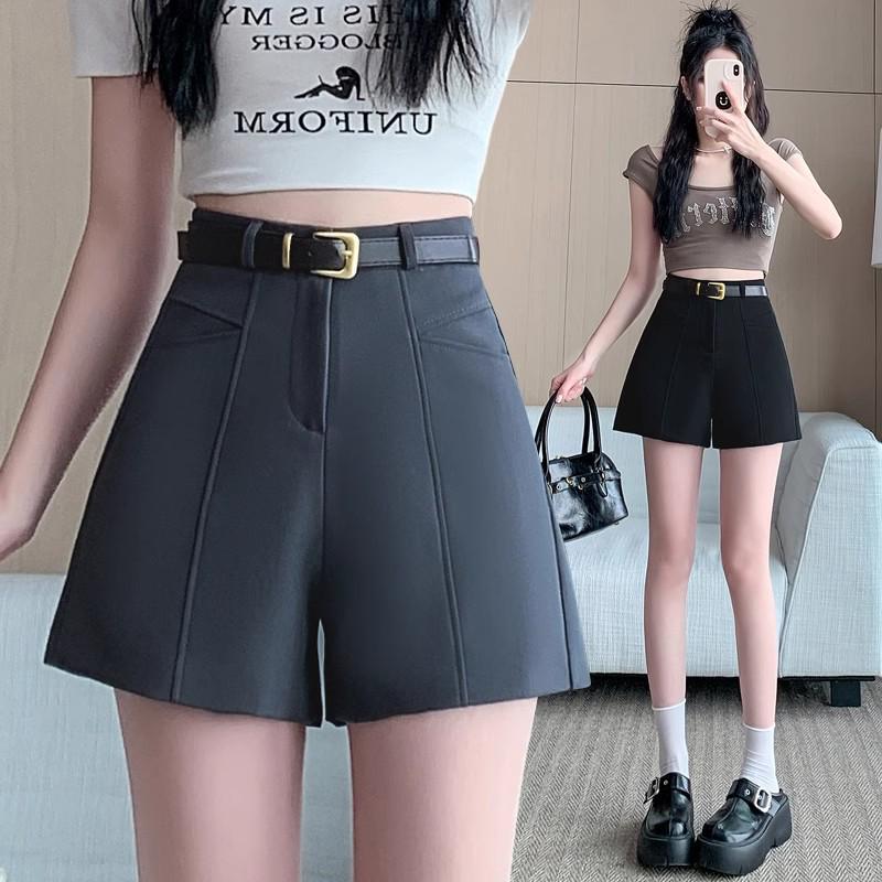 Women's High-Waisted A-Line Wide-Leg Shorts - Summer 2025 Casual and Versatile Slimming Fit