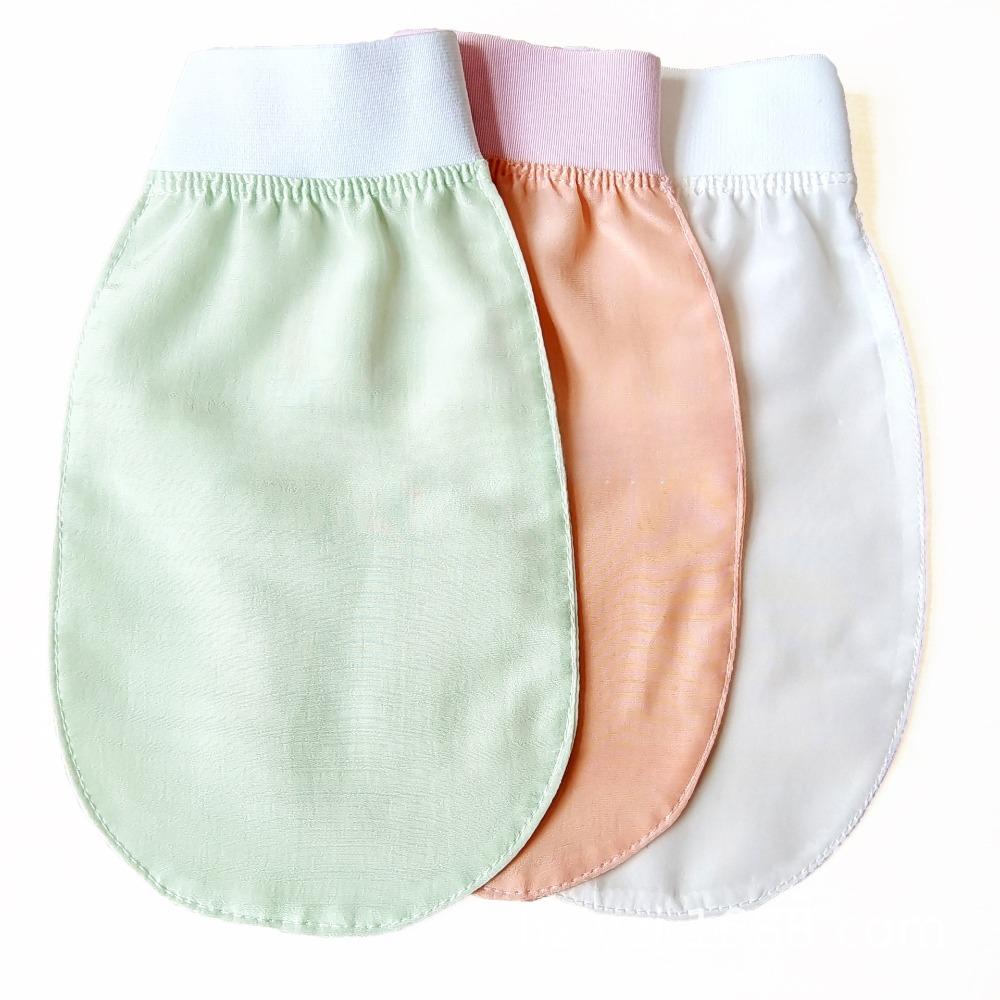 100% Silk Exfoliating Face Wash Beauty Towel Soft Exfoliating Skin Bath Scrub Silk Bath Face Wash Gloves Bathing Accessories