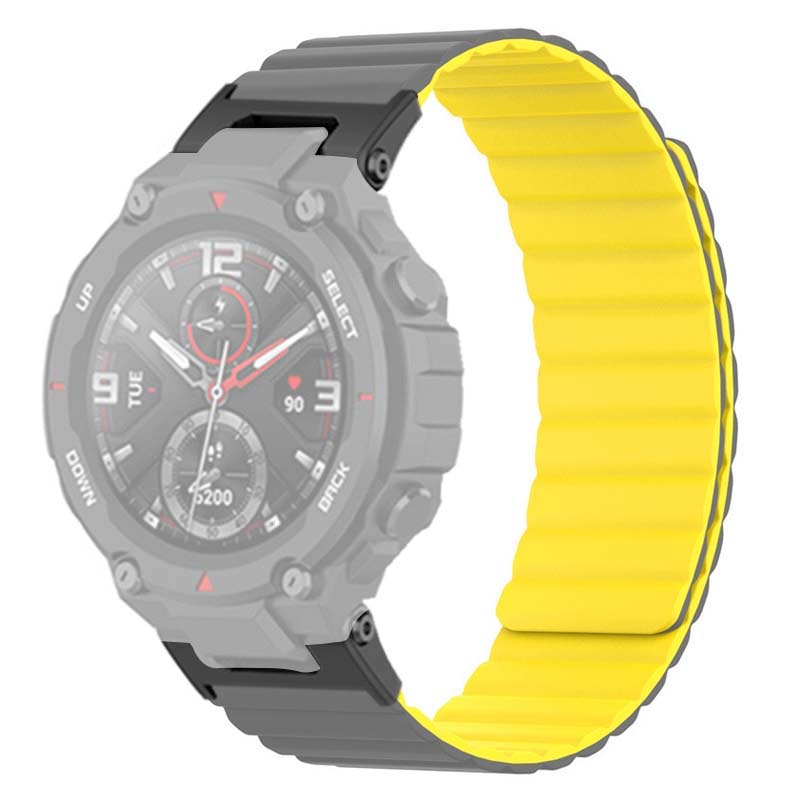 Pro Huami Amazfit T-Rex/T-Rex Pro Silikonový řemínek k hodinkám Magnetický náramek pro chytré hodinky