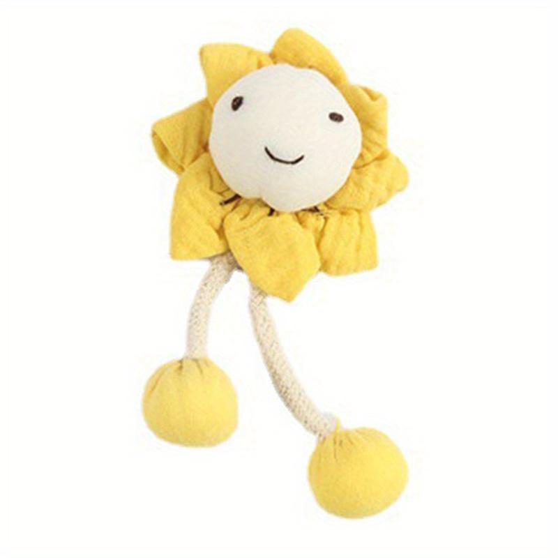 1pc Cotton and Linen Sun Flower Curtain Clip, Suitable for Home, Bedroom, Office