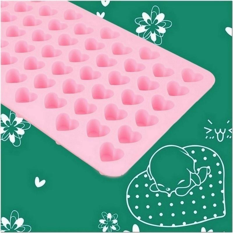Attractive Design Silicone Heart Cake Chocolate Cookies Baking Mould Ice Cube Soap Mold AU21
