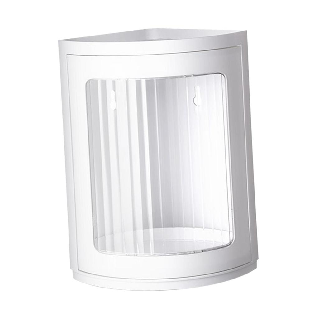 Bathroom Locker Cosmetic Storage Rack Large Capacity Degree Rotating for Countertop Vanity Tray