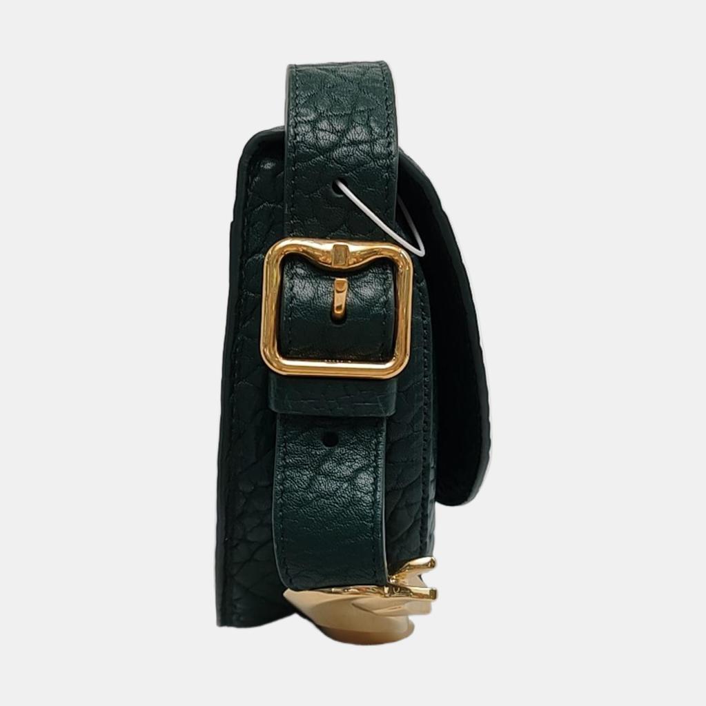 [Pre-Owned] Chess Adjustable Strap Solid Color Calfskin Shoulder Crossbody Bag - Excellent #ERLEG7