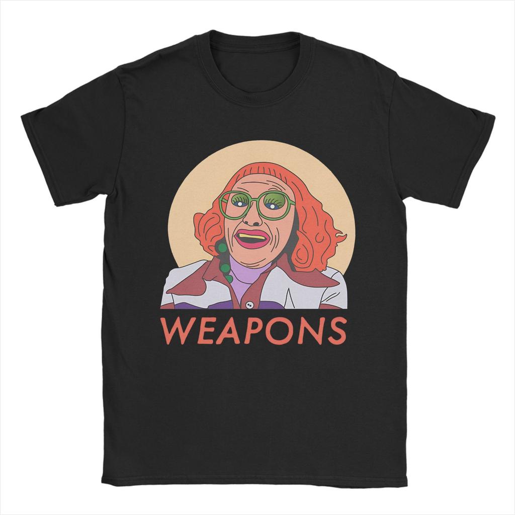Men Weapons Horror Movie Aunt Gladys T Shirts 100% Cotton Tops Novelty Short Sleeve Crew Neck Tee Shirt Gift Idea T-Shirts