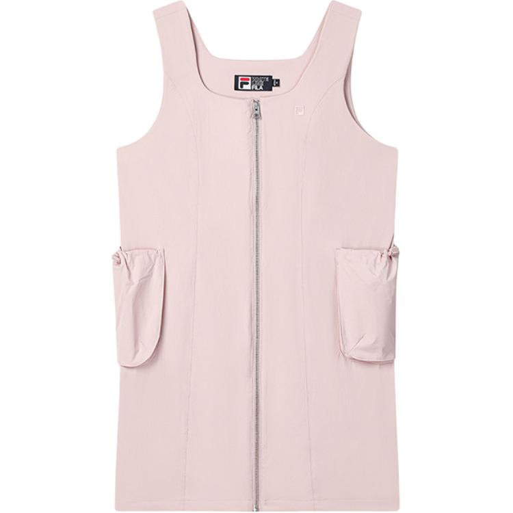 New FILA ORIGINALE Sleeveless Dress Women's Bare Pink PK F51W529310F-PK