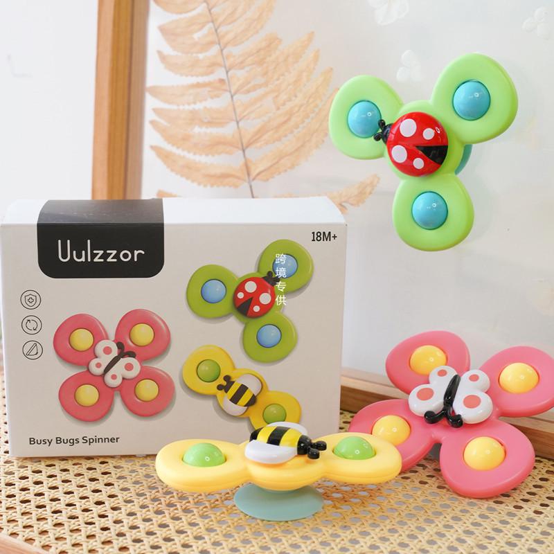 Cross-Border Rotating Insect Flower Spinner for Baby Dining Table