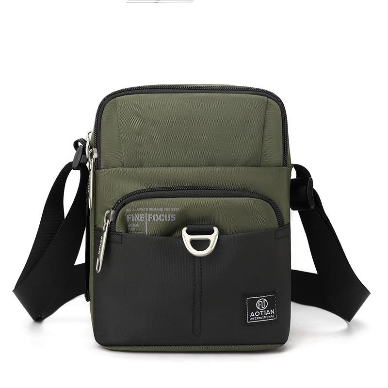 Men's Outdoor Small Bag Oxford Shoulder Crossbody Bag Mobile Phone Bag