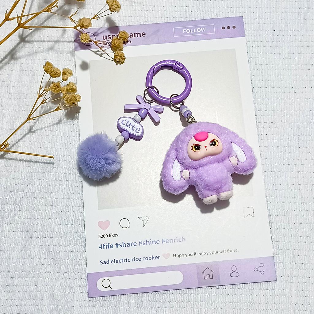 Kawaii Keychain Plush Aesthetics Keychains Cute Keychain for Bags Wedding Party Accessories Keychains Women Gifts