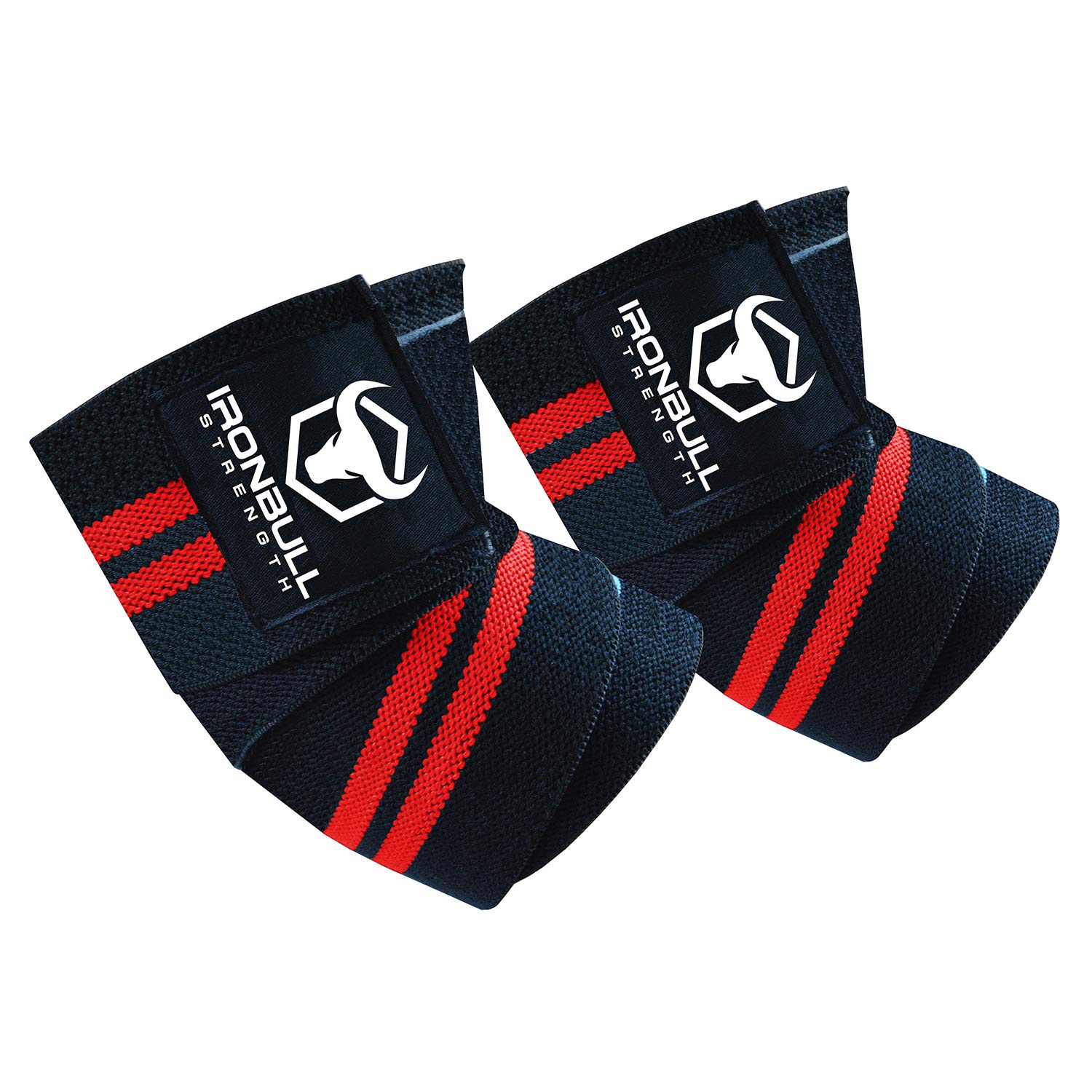 

IRON BULL Classic Elbow Wrap Elbow Support (Black/Red)