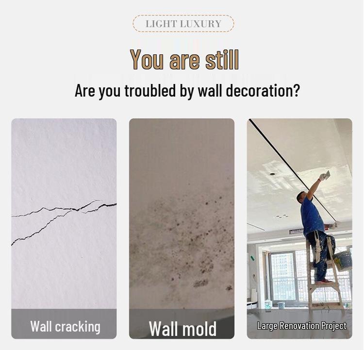 Waterproof Self-Adhesive Marble Tile Wallpaper for Living Room Walls