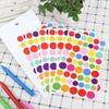 6 Stück Scrapbook-Notizbuch Liebe Pünktchen Stern Aufkleber DIY-Aufkleber Handbuch Album Dekorationszubehör
