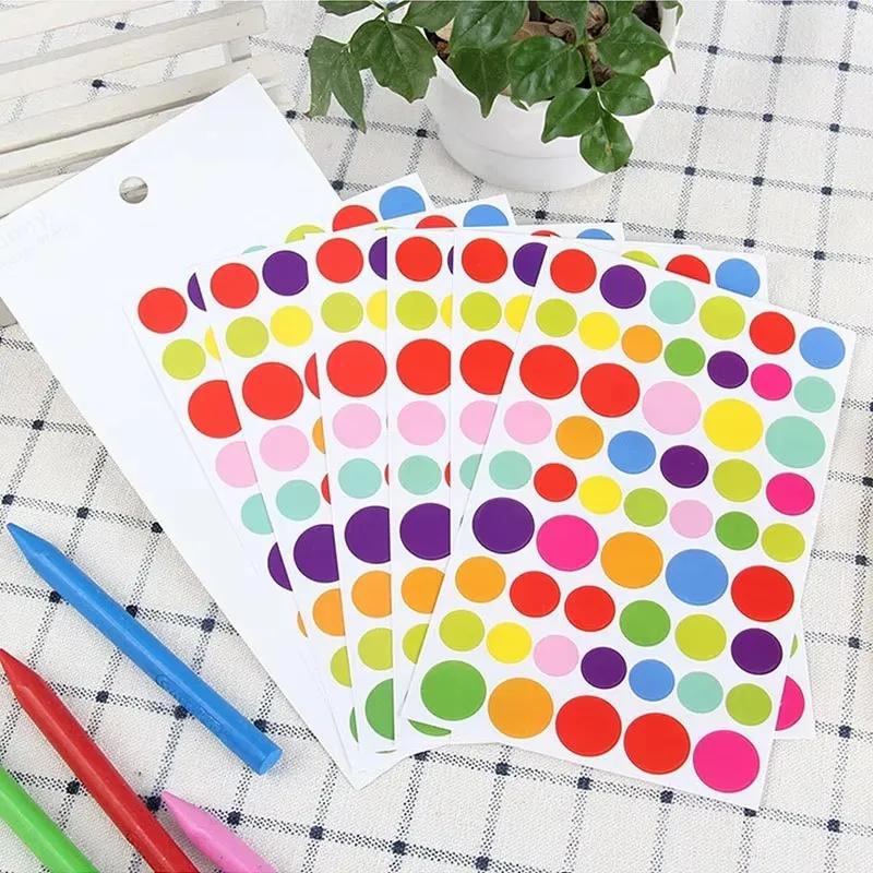 6 Stück Scrapbook-Notizbuch Liebe Pünktchen Stern Aufkleber DIY-Aufkleber Handbuch Album Dekorationszubehör