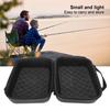 Fishing Reel Case Fishing Reel Cover Fishing Reel Cases Cover PU Leather Hard Fishing Reel Protective Case Pouch Storage Box