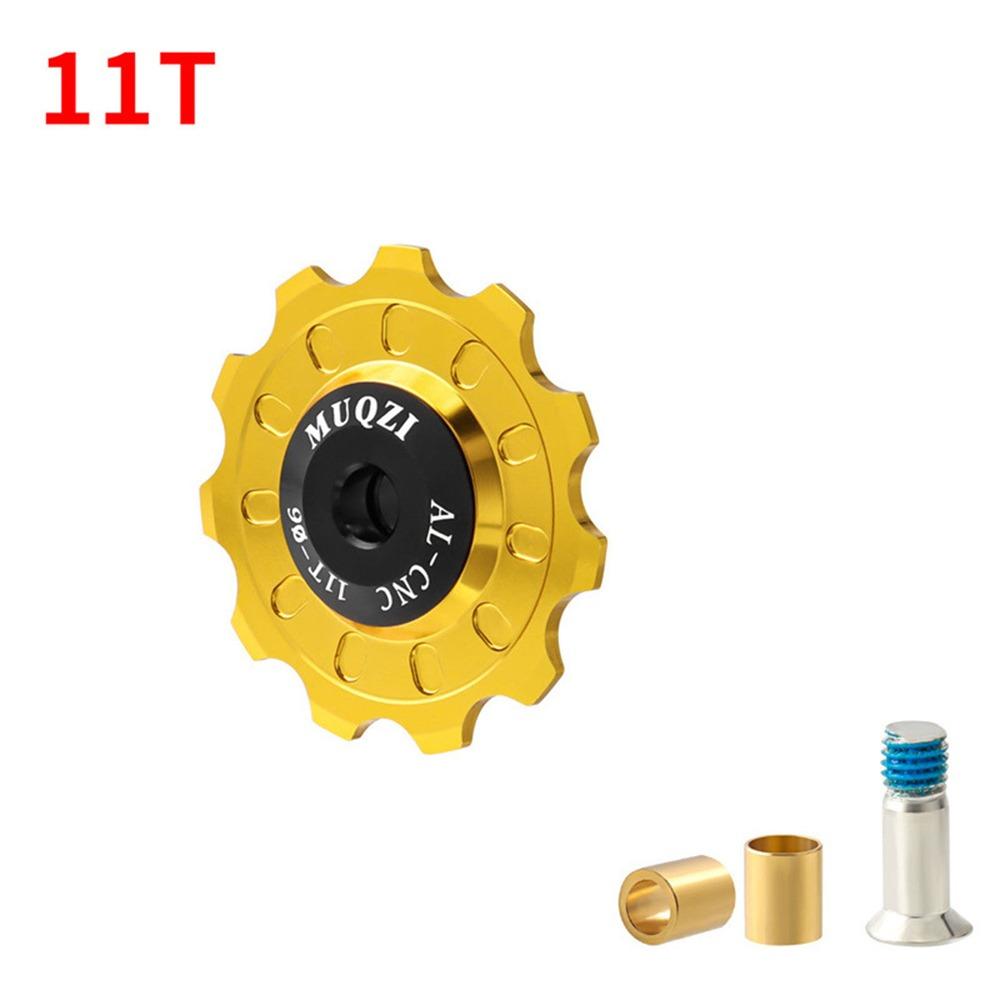 

Ceramics Bike Rear Derailleur Pulley Aluminum Alloy Jockey Wheel Pulley for Shimano 11T золотой