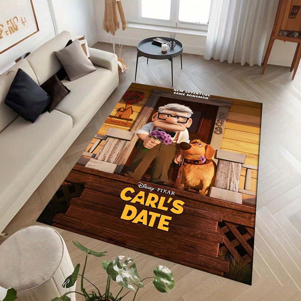 1 Stück Carl und Dug Teppich - Rutschfest, Maschinenwaschbar Polyester Teppich für Wohnzimmer, Schlafzimmer, Badezimmer & Waschküche - Bequeme Heimdekoration Weihnachtsdeko